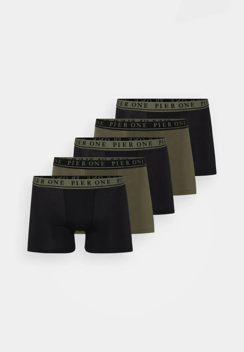 5 PACK - Boxer Briefs -  black/khaki