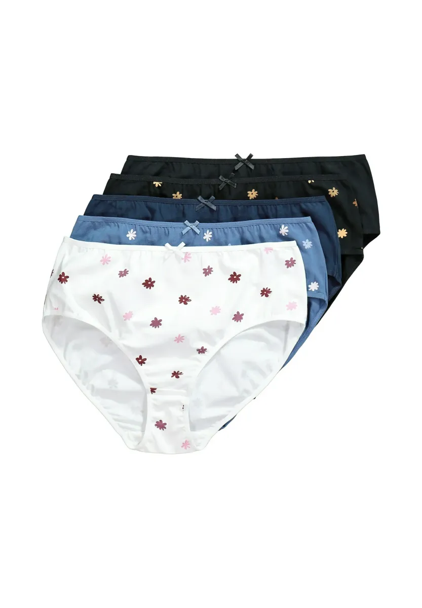 5 PACK - FLORAL - Slip - pale sailing blue