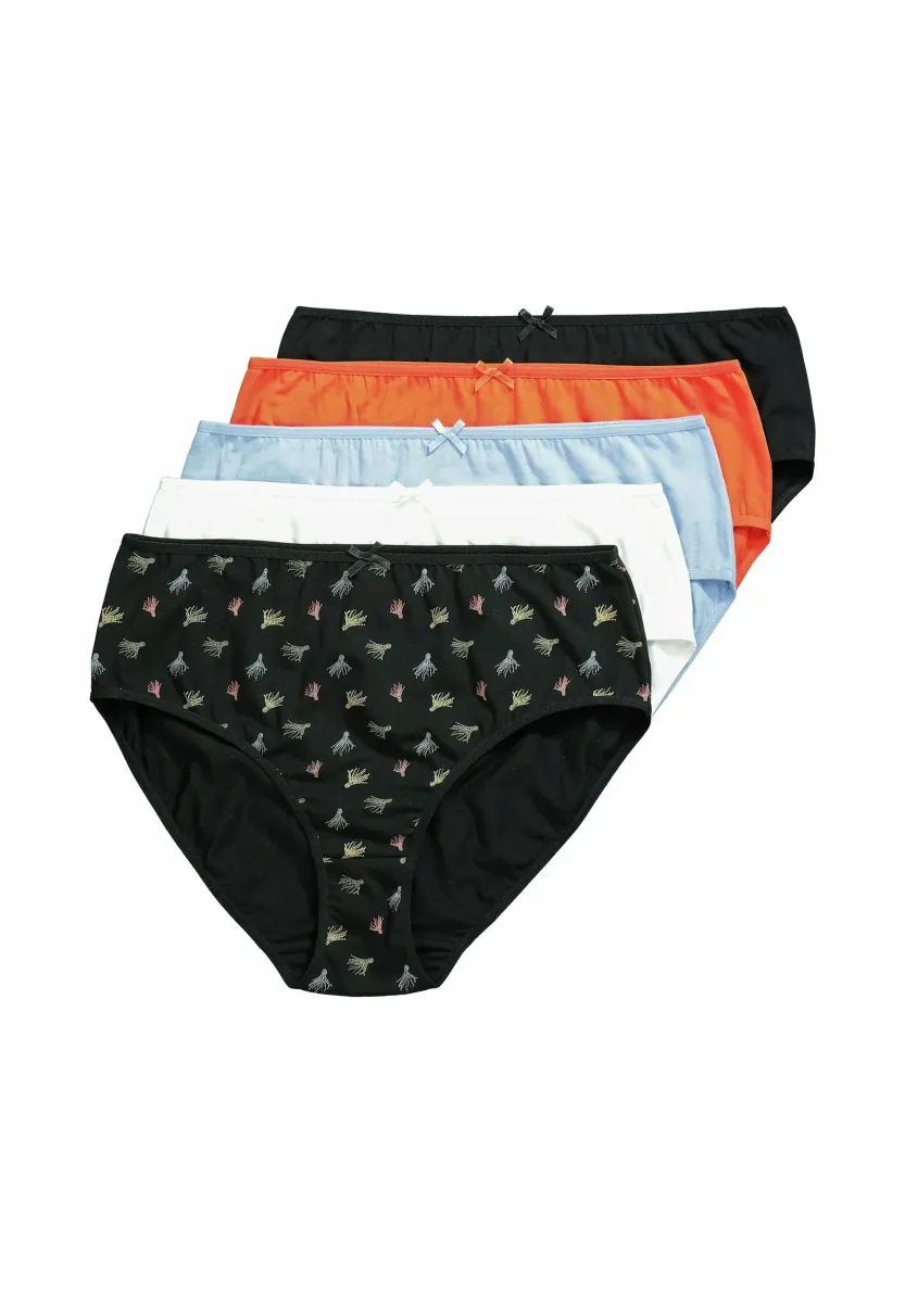 5 PACK OF MIDI - TASSEL PRINT - Slip - orange/red