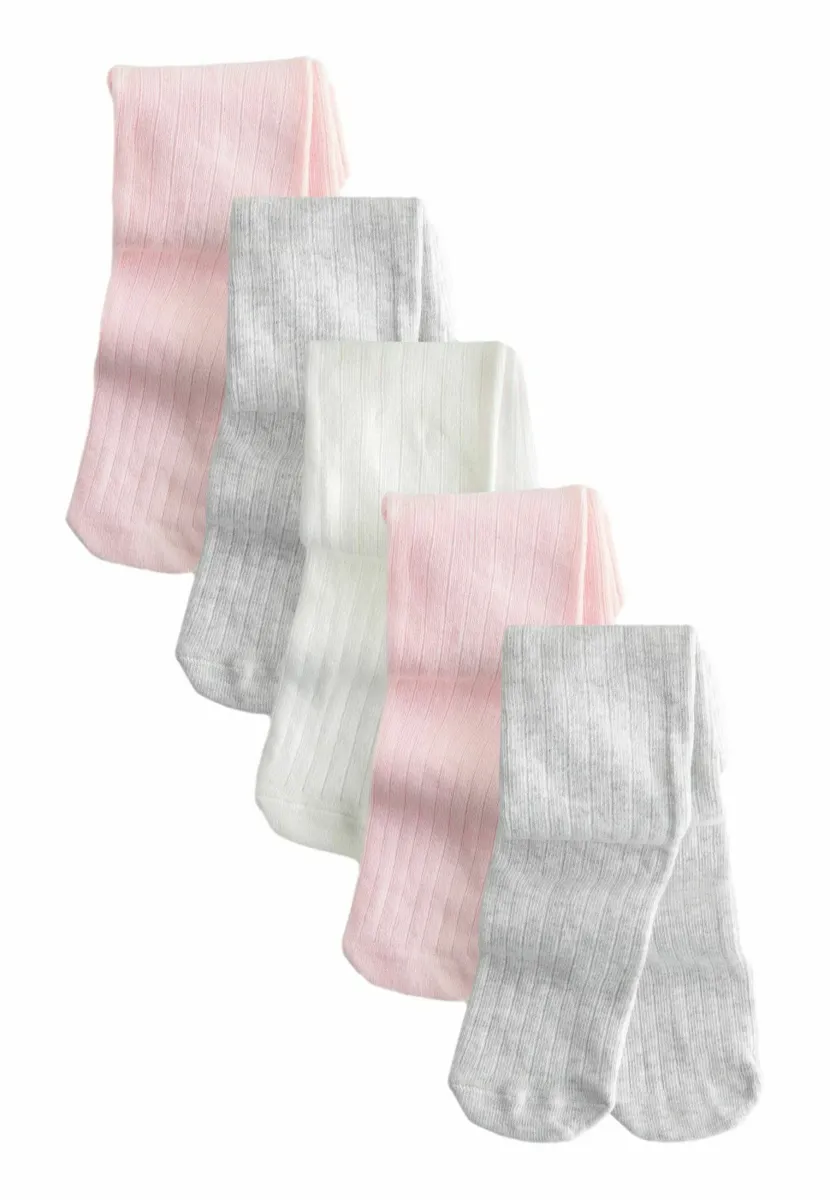 5 PACK REGULAR FIT - Strumpfhose - pink grey