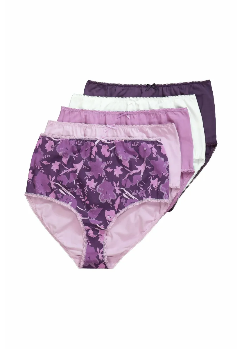 5 PACK - Slip - aubergine