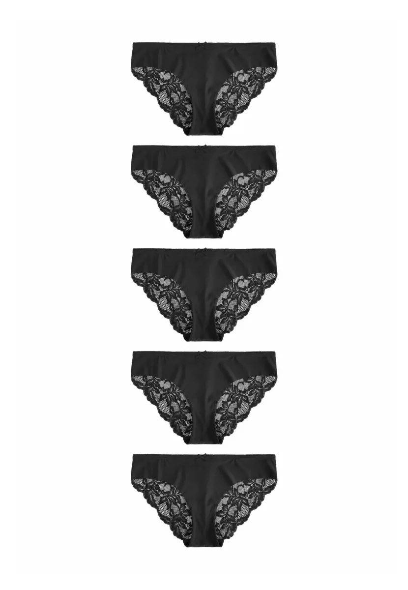 5 PACK - Slip - black