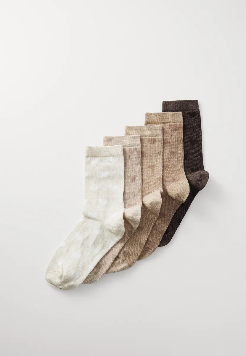 5 PACK - Socken - beige/light brown