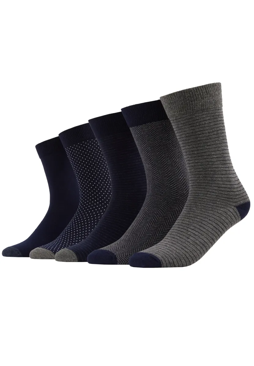 5 PACK - Socken - dark blue/mottled grey