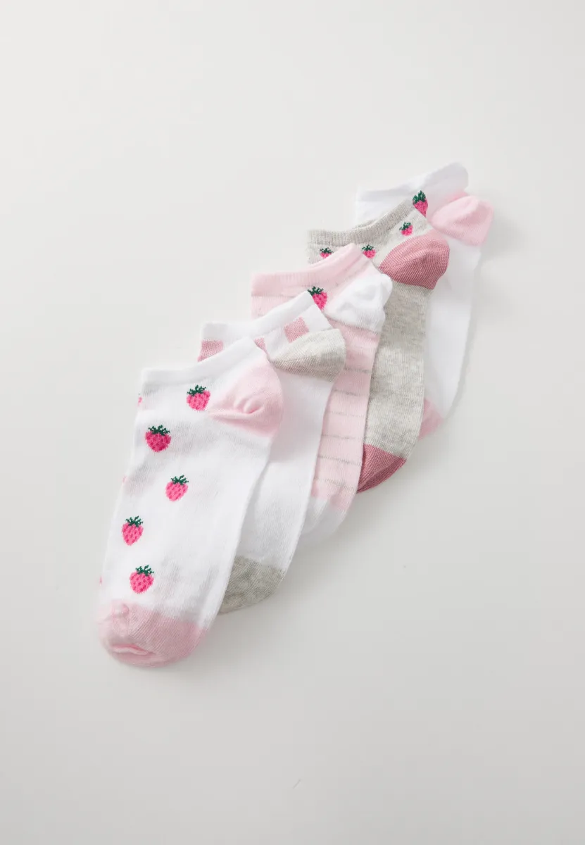 5 PACK - Socken - pink/white