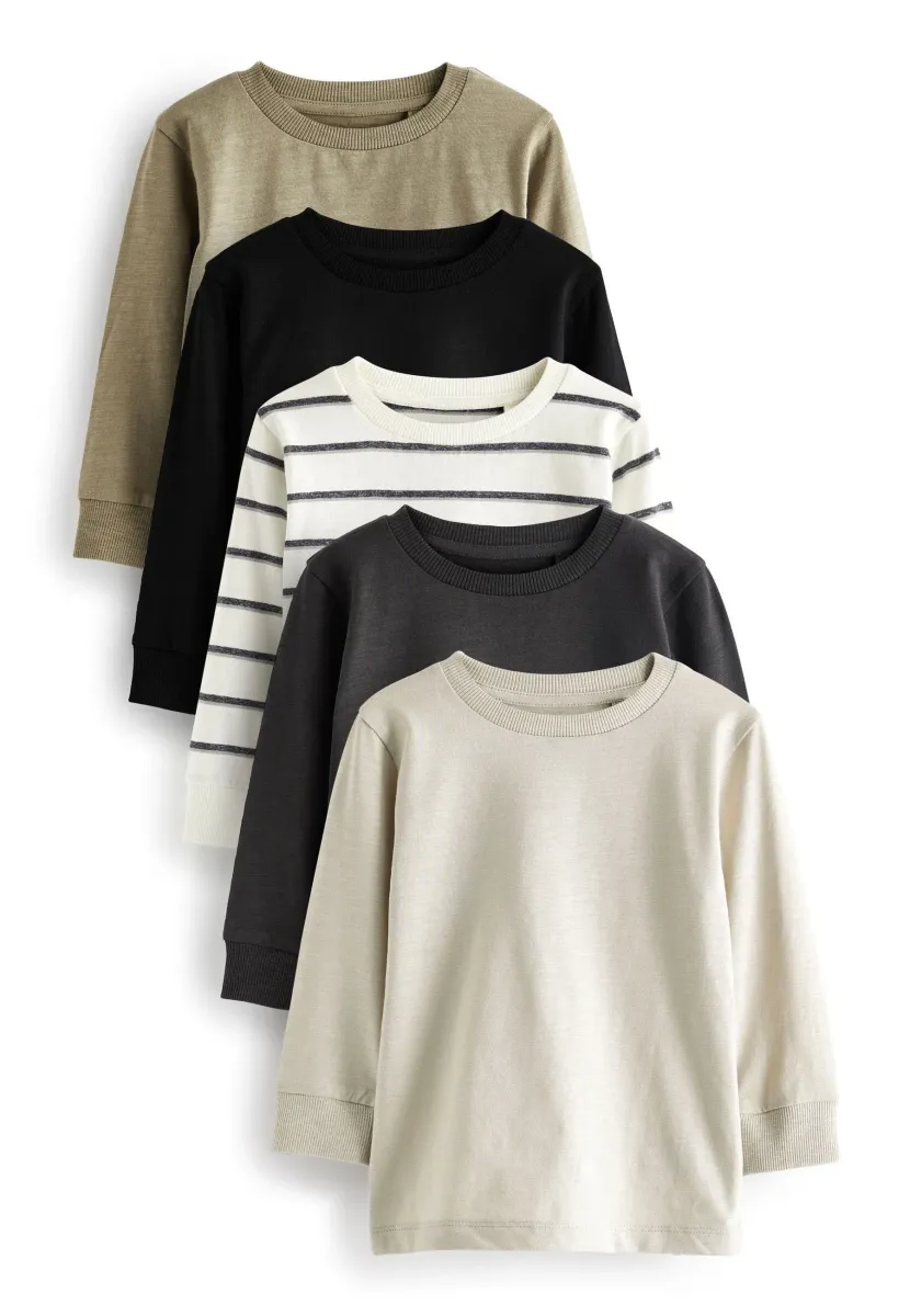 5 PACK STANDARD - Langarmshirt - black white