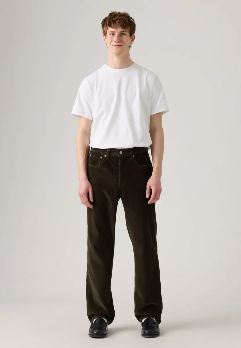 568® LOOSE STRAIGHT - Loose Jeans - black olive 10w cord