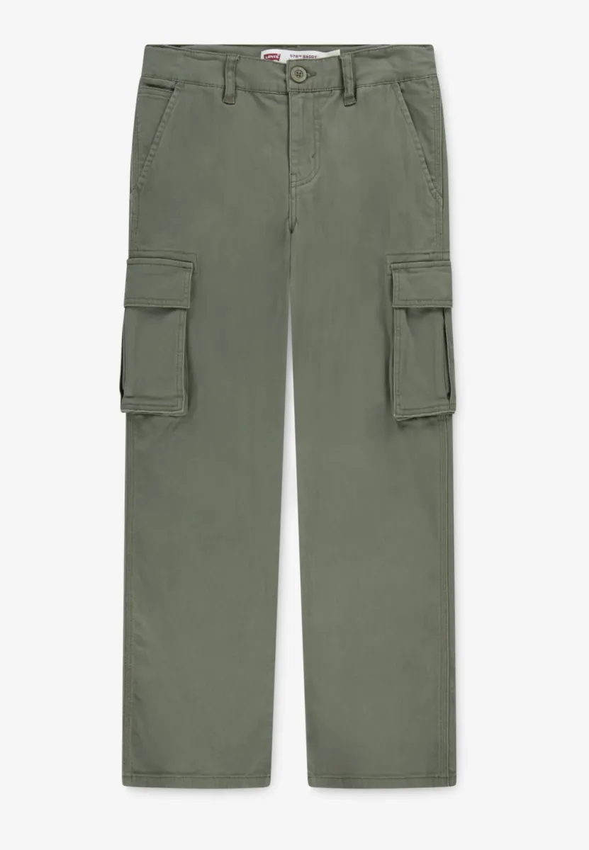 578 BAGGY FIT - Cargohose - deep lichen green