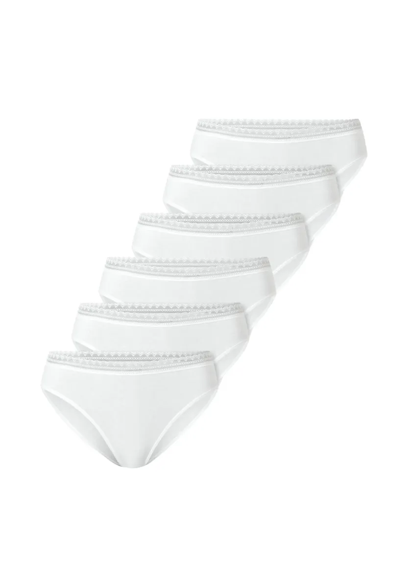 6 PACK - Slip - weiß