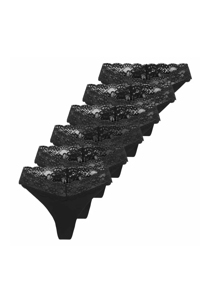 6 PACK - String - schwarz