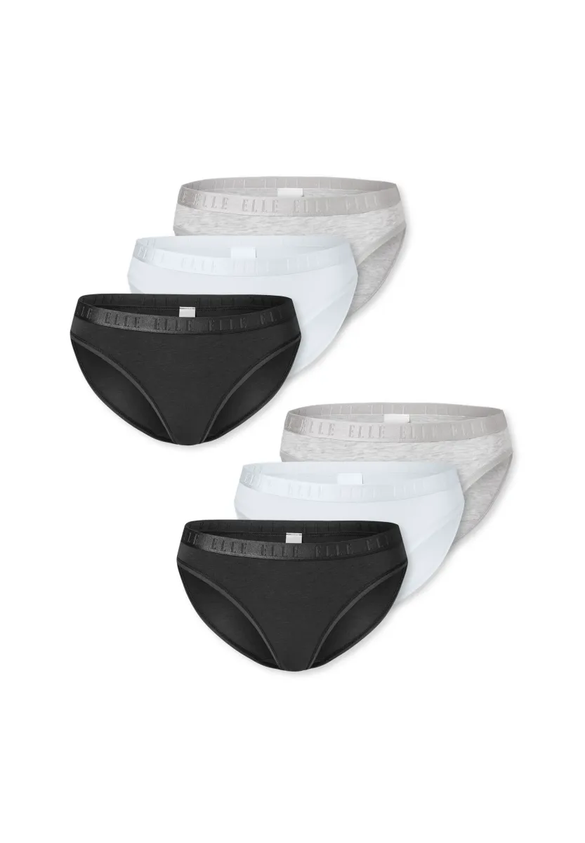 6-PACK SUPER SOFT - Slip - schwarz weiß grau