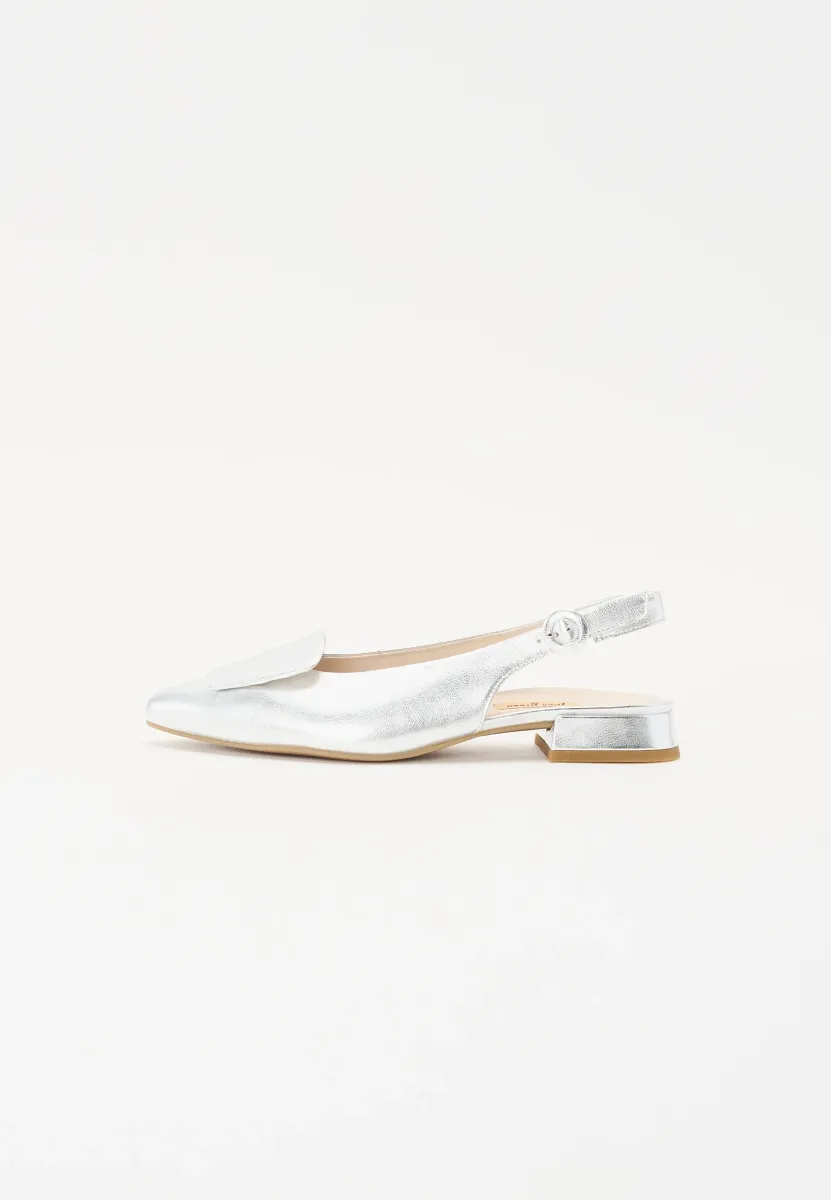 6090 - Sling-Ballerina - silver coloured