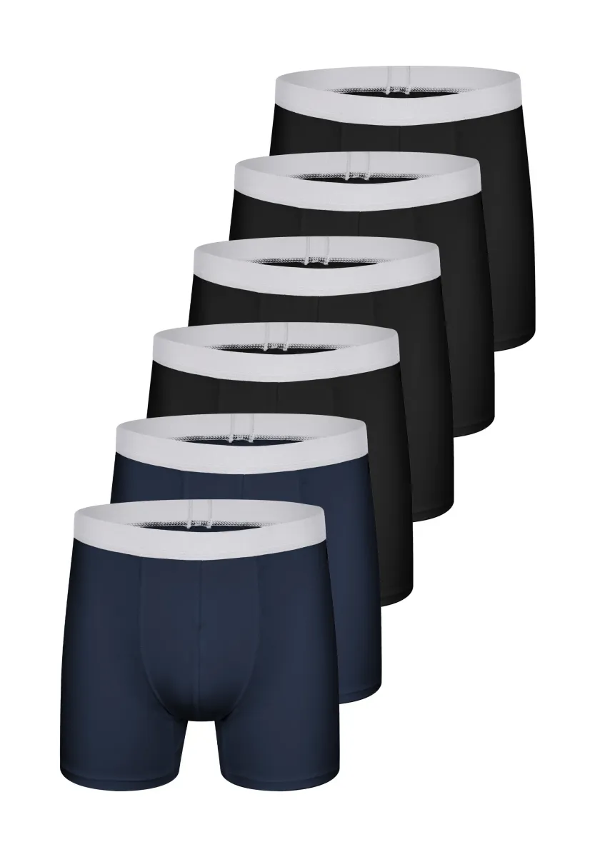 6ER PACK - Boxer Briefs - schwarz/navy