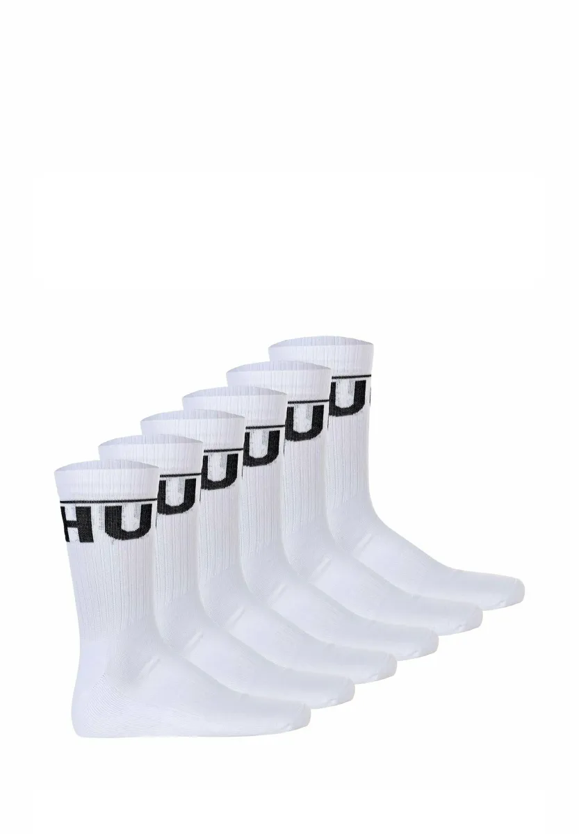 6ER PACK - ICONIC LOGO - Socken - weiß