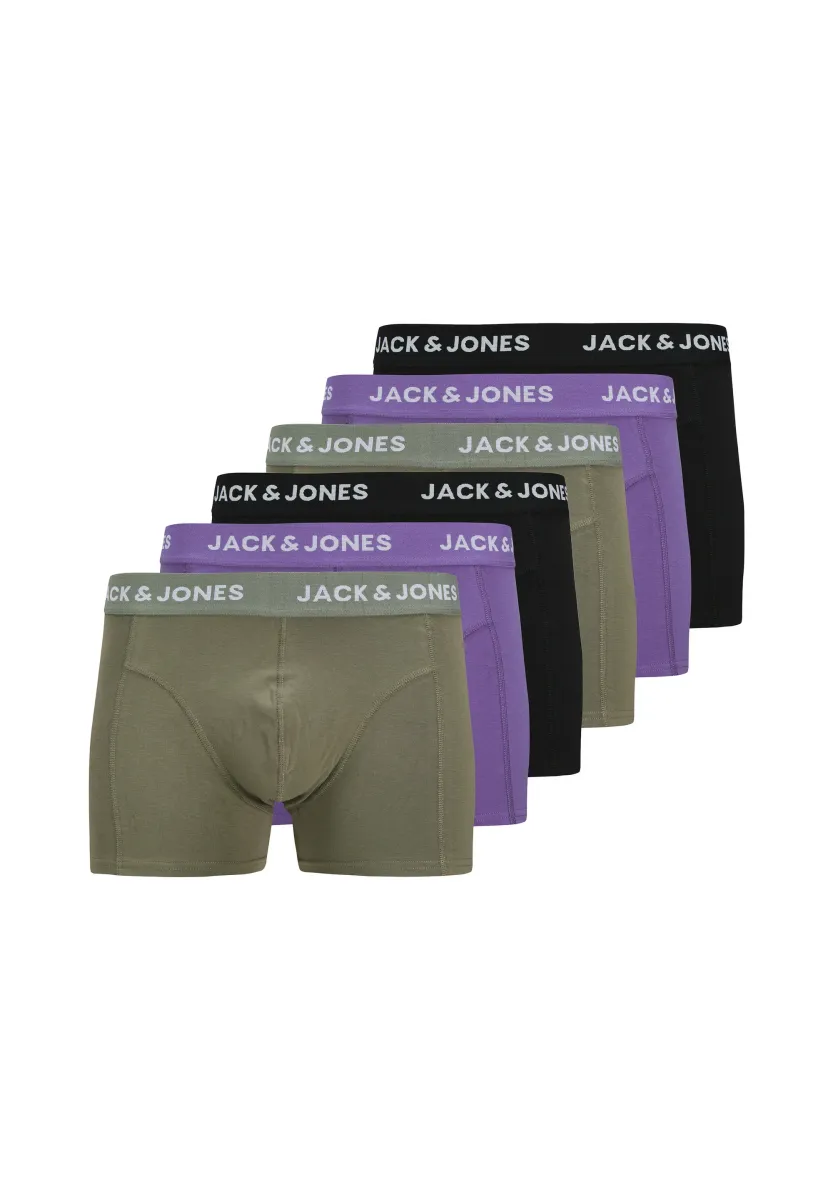 6ER PACK ROB SOLID RETRO - Boxer Briefs - grün lila schwarz