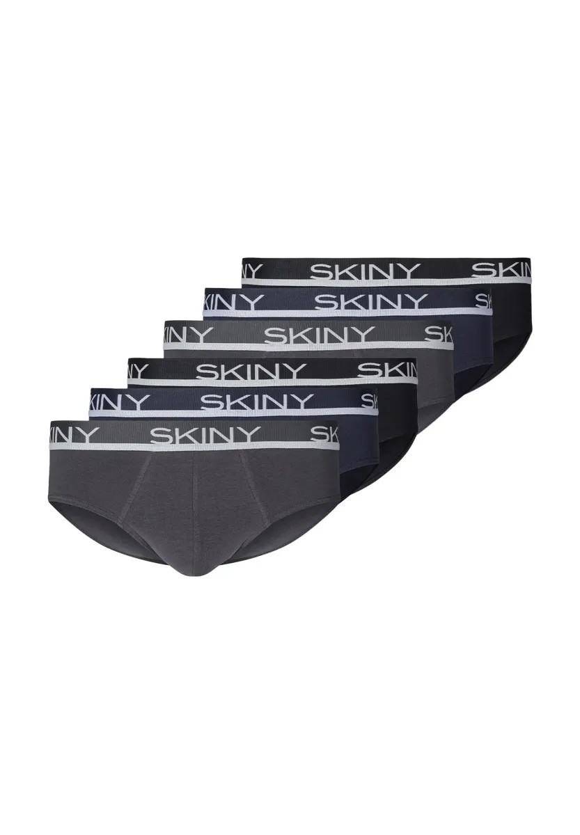 6ER PACK  - Slip - grau/blau