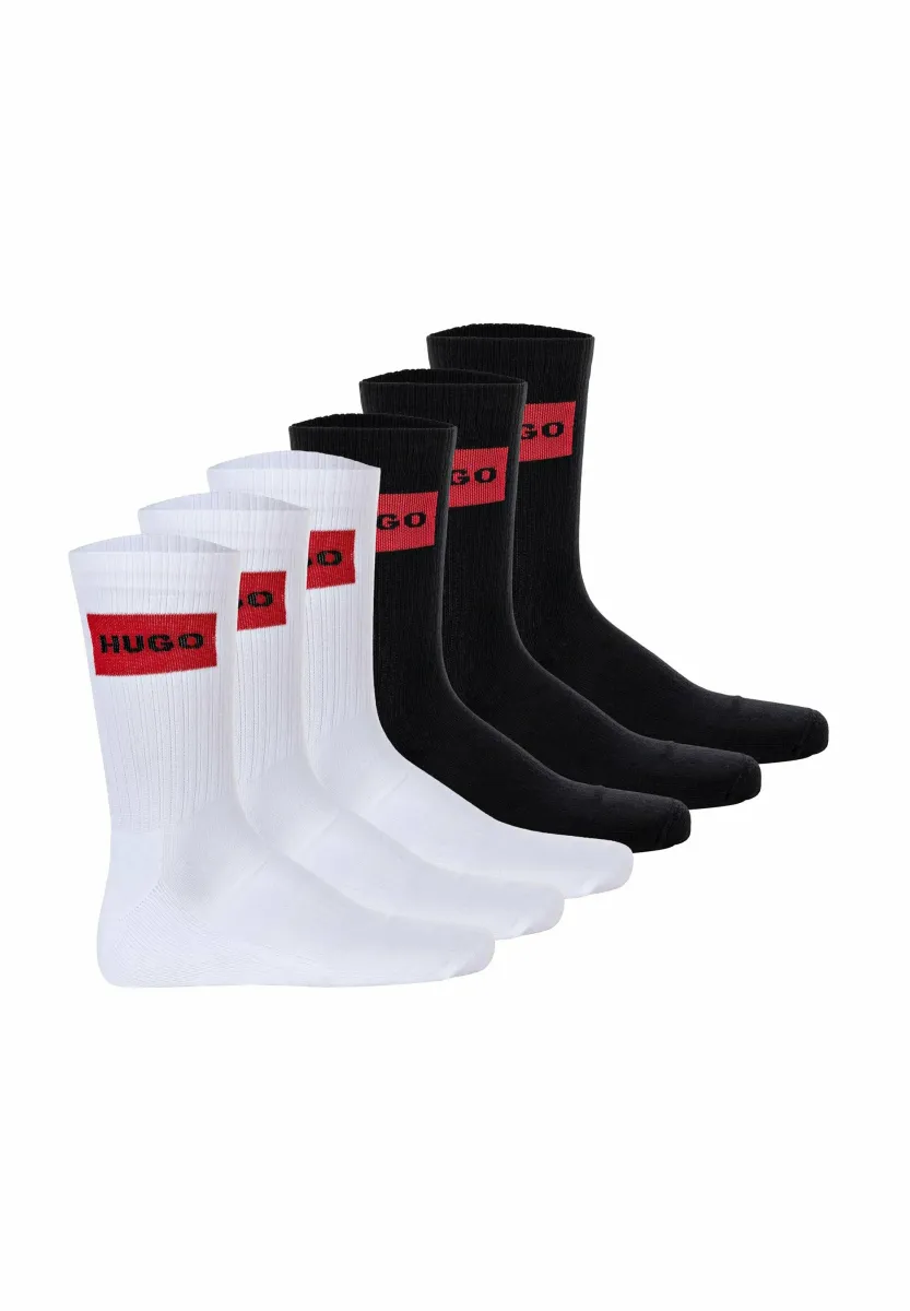 6ER PACK - Socken - schwarz weiß