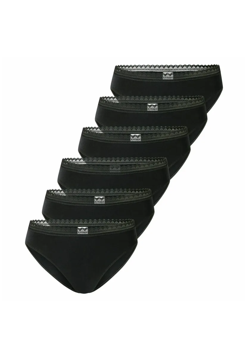 6ER PACK - STRETCH  - Slip - schwarz