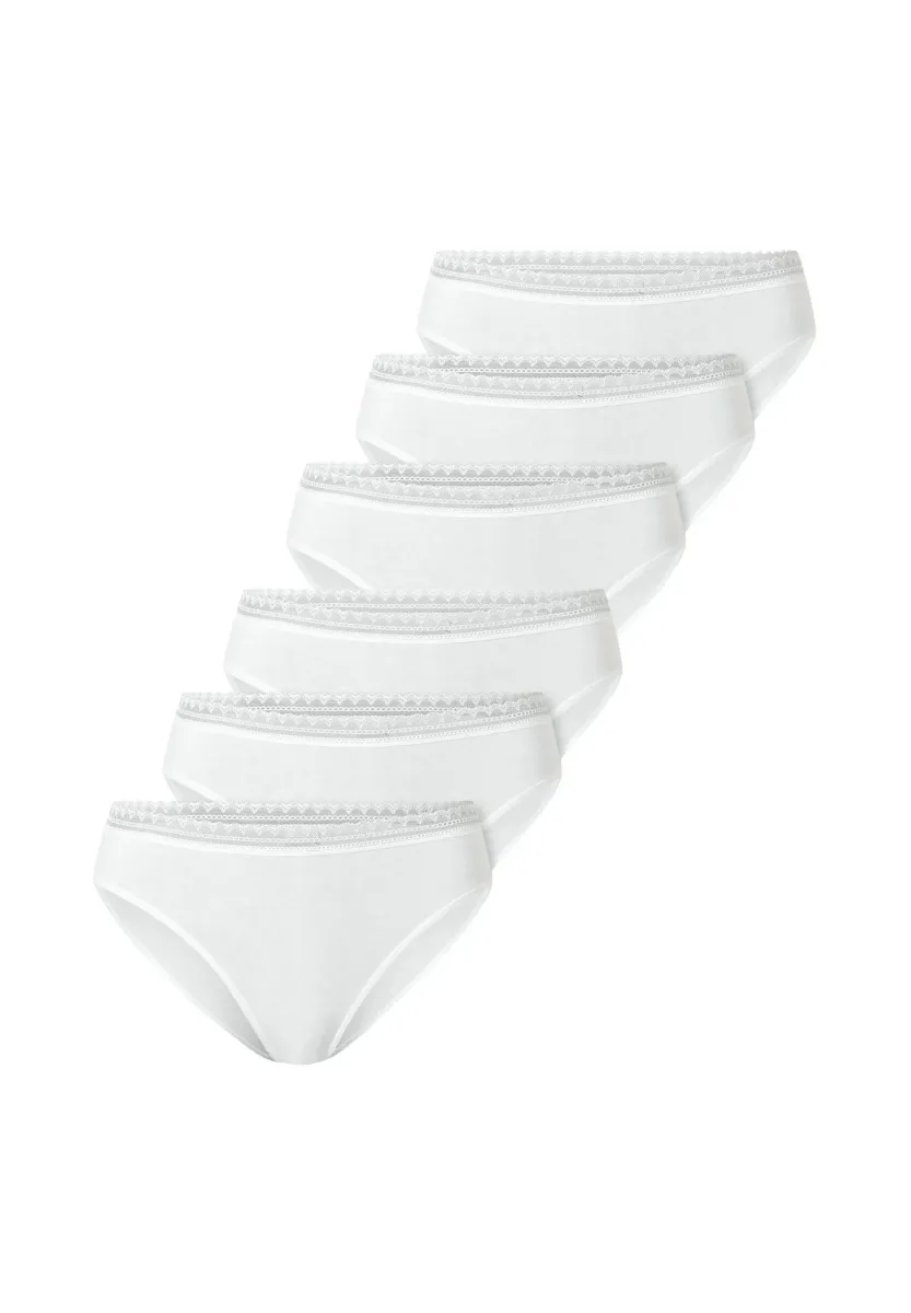 6ER PACK - STRETCH  - Slip - weiß