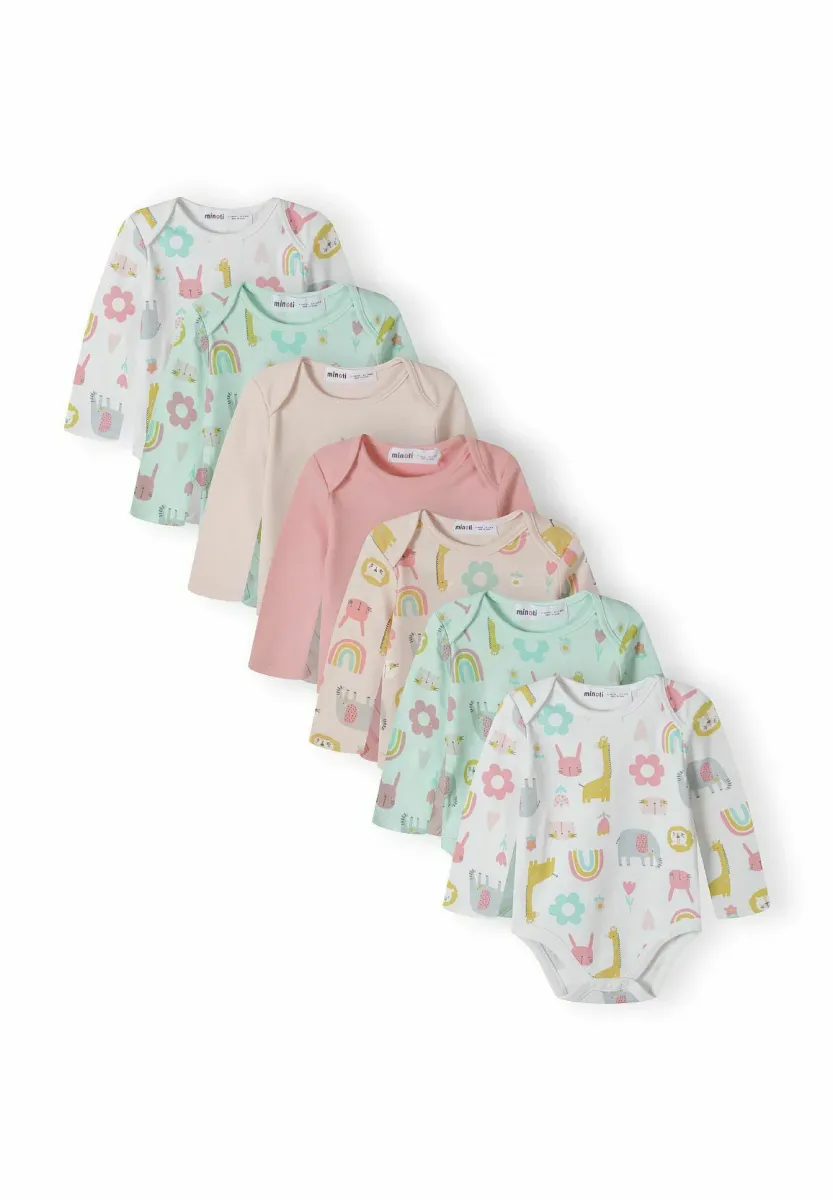 7 PACK - Body - coral mint white