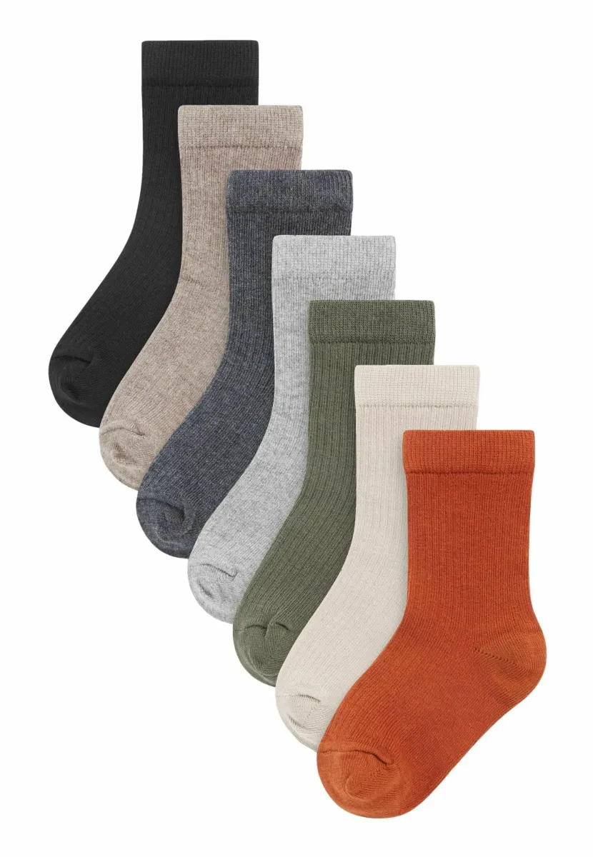 7 PACK RICH FINE STANDARD - Socken - khaki green grey
