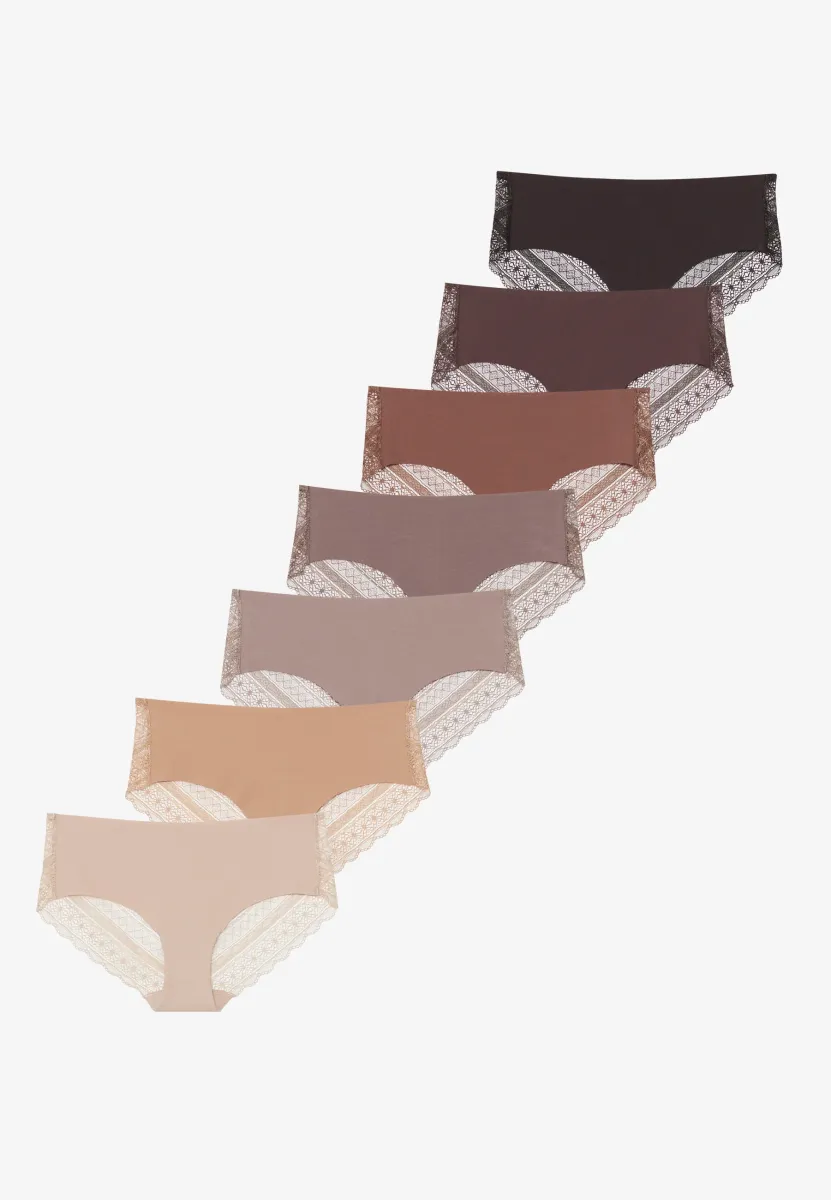 7 PACK - Slip - nude/brown