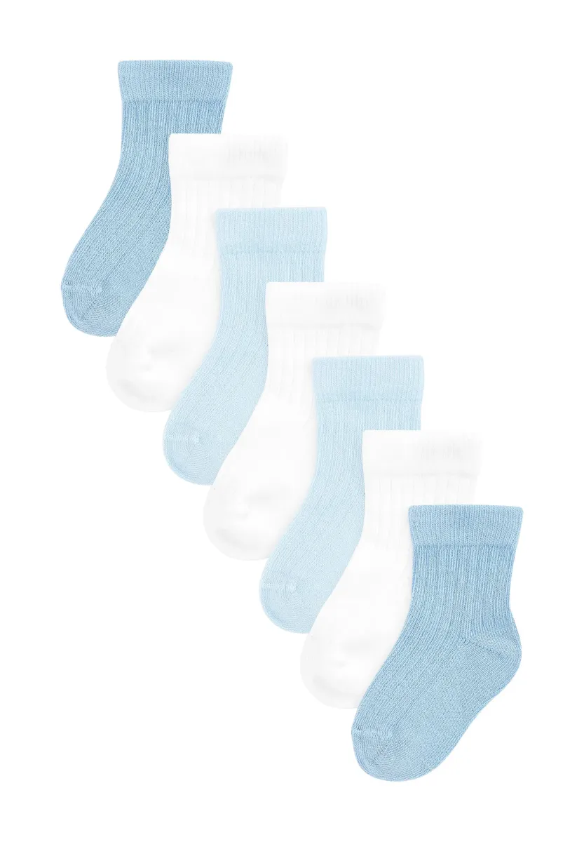 7 PACK - Socken - white blue