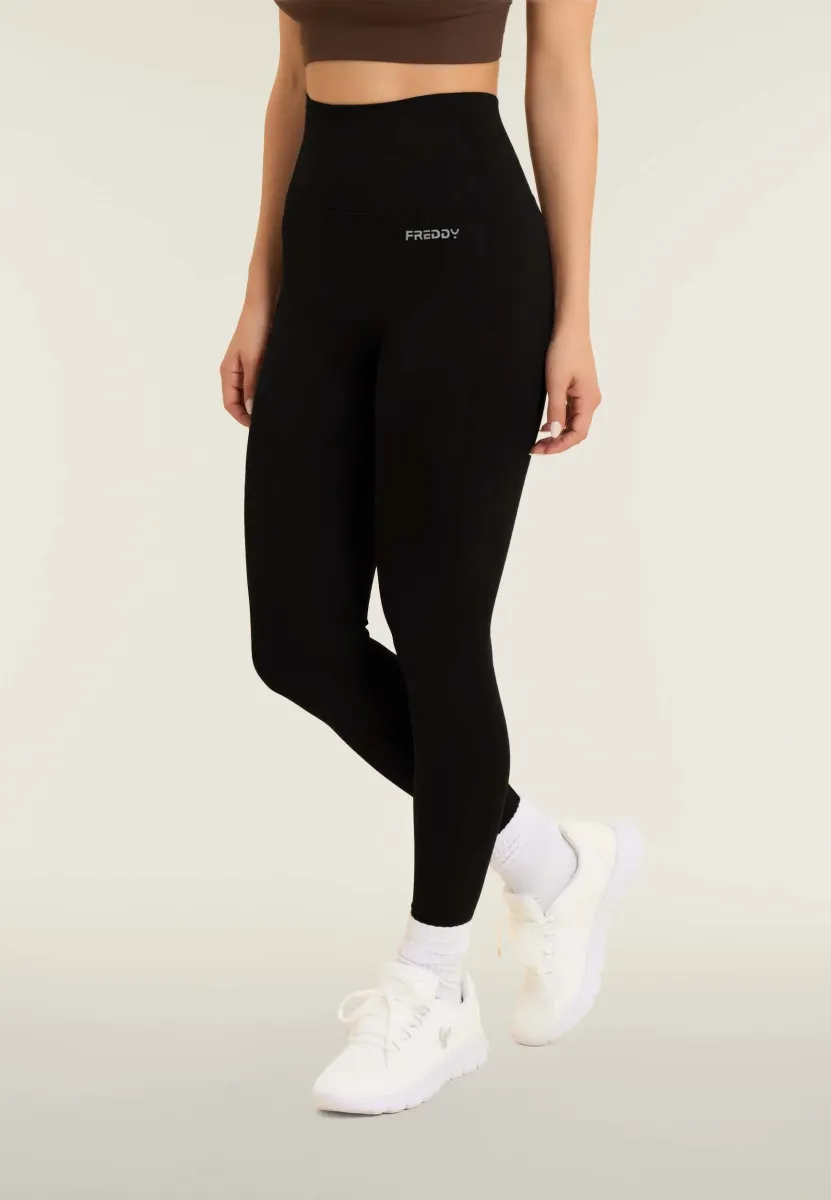 7/8 A VITA ALTISSIMA CON CUCITURE SHAPING - Tights - black