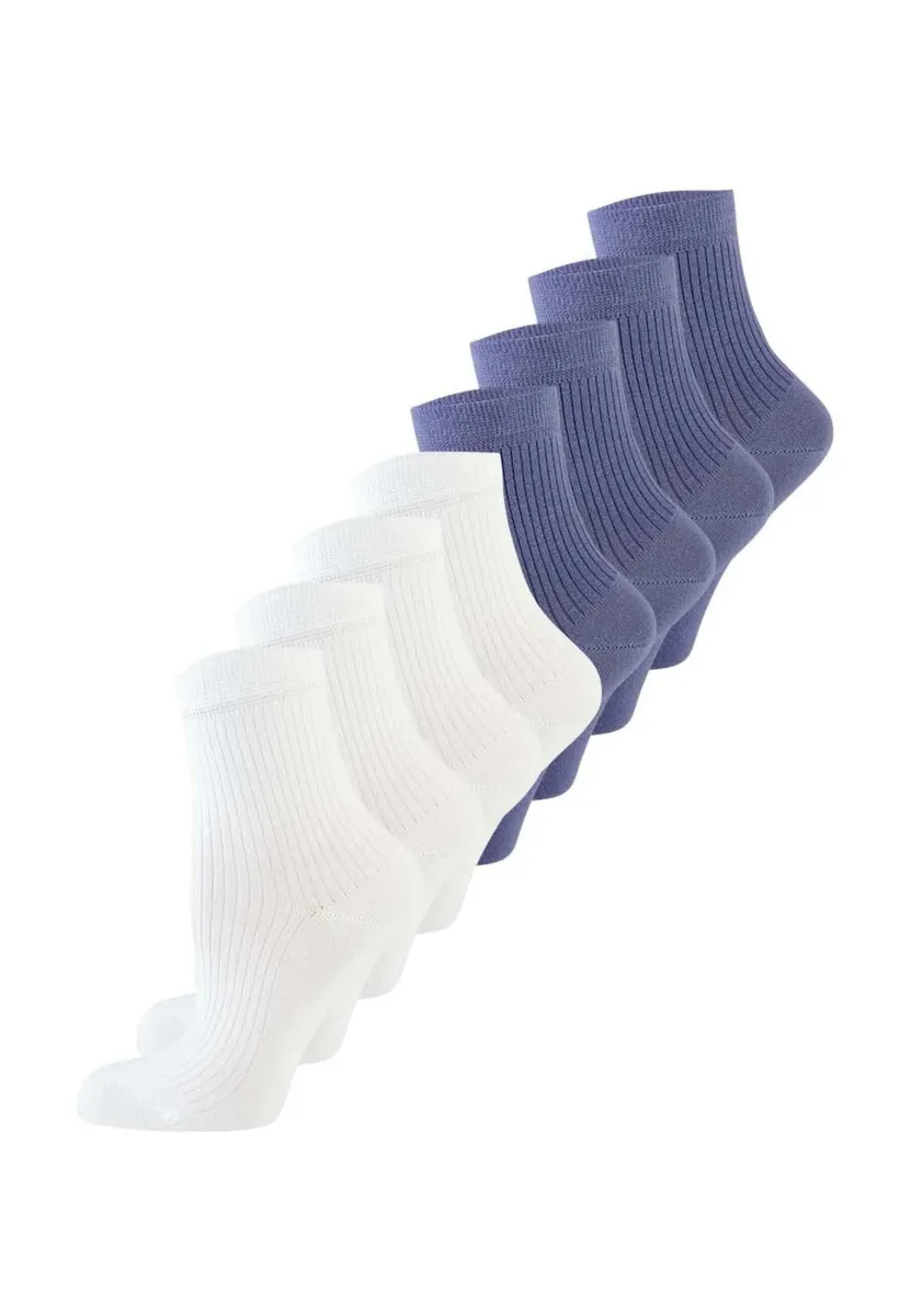8-PACK COLOUR SOHLE - Socken - lila weiß