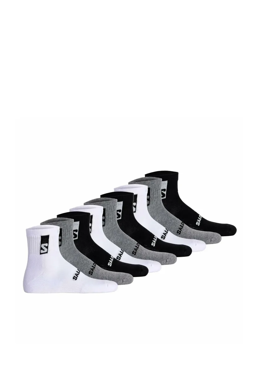 9 ER PACK - Sportsocken - schwarz weiß grau