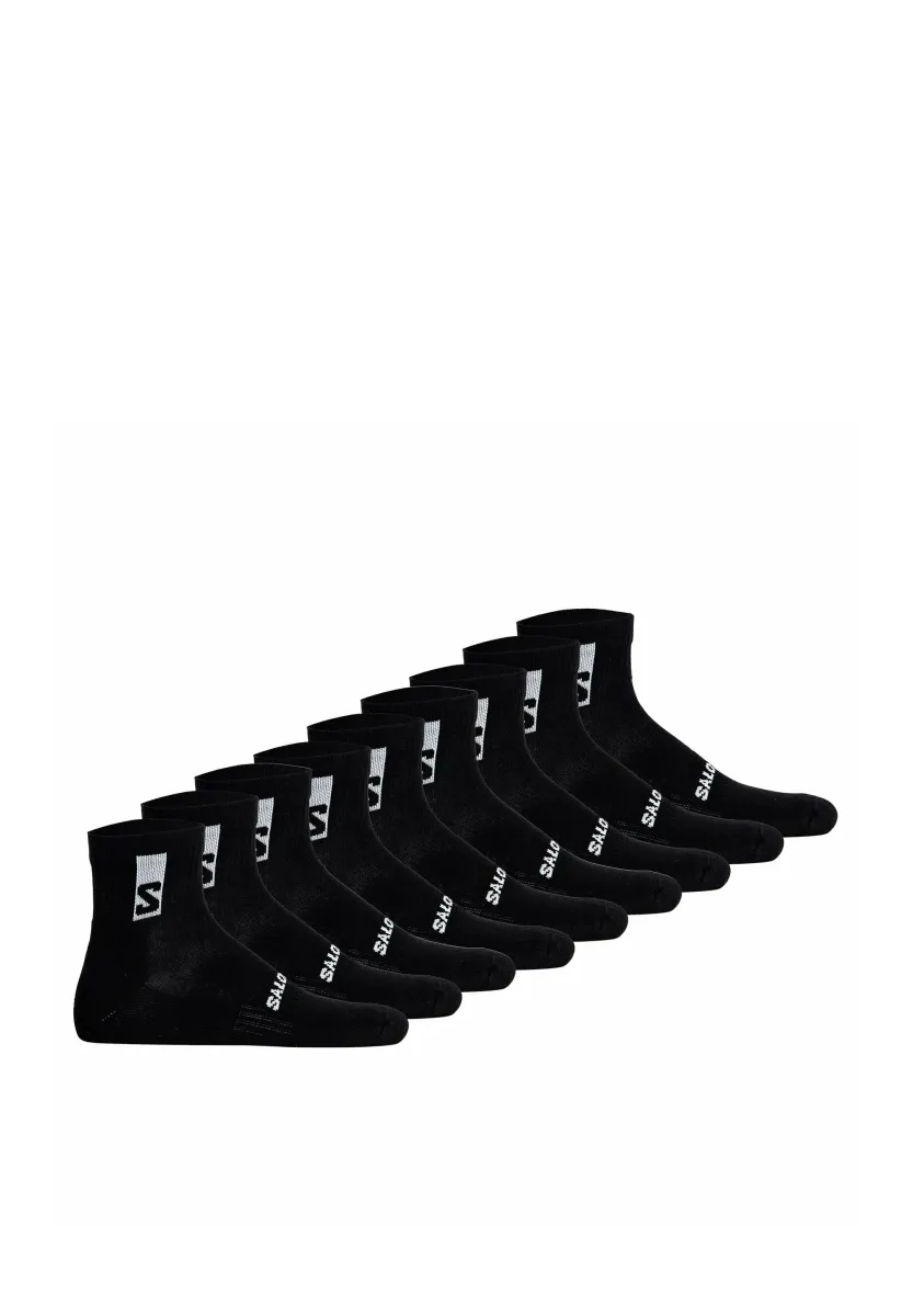 9 ER PACK - Sportsocken - schwarz