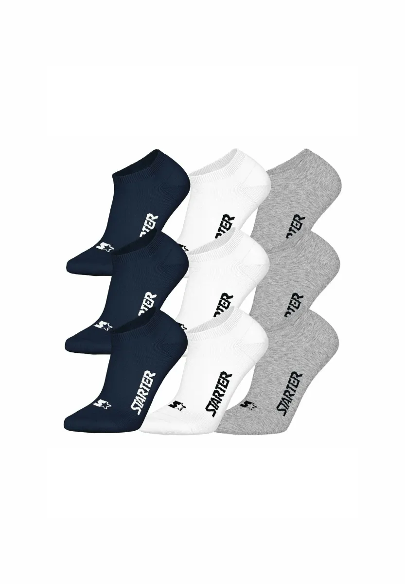 9ER PACK - Socken - dunkelblau weiß grau