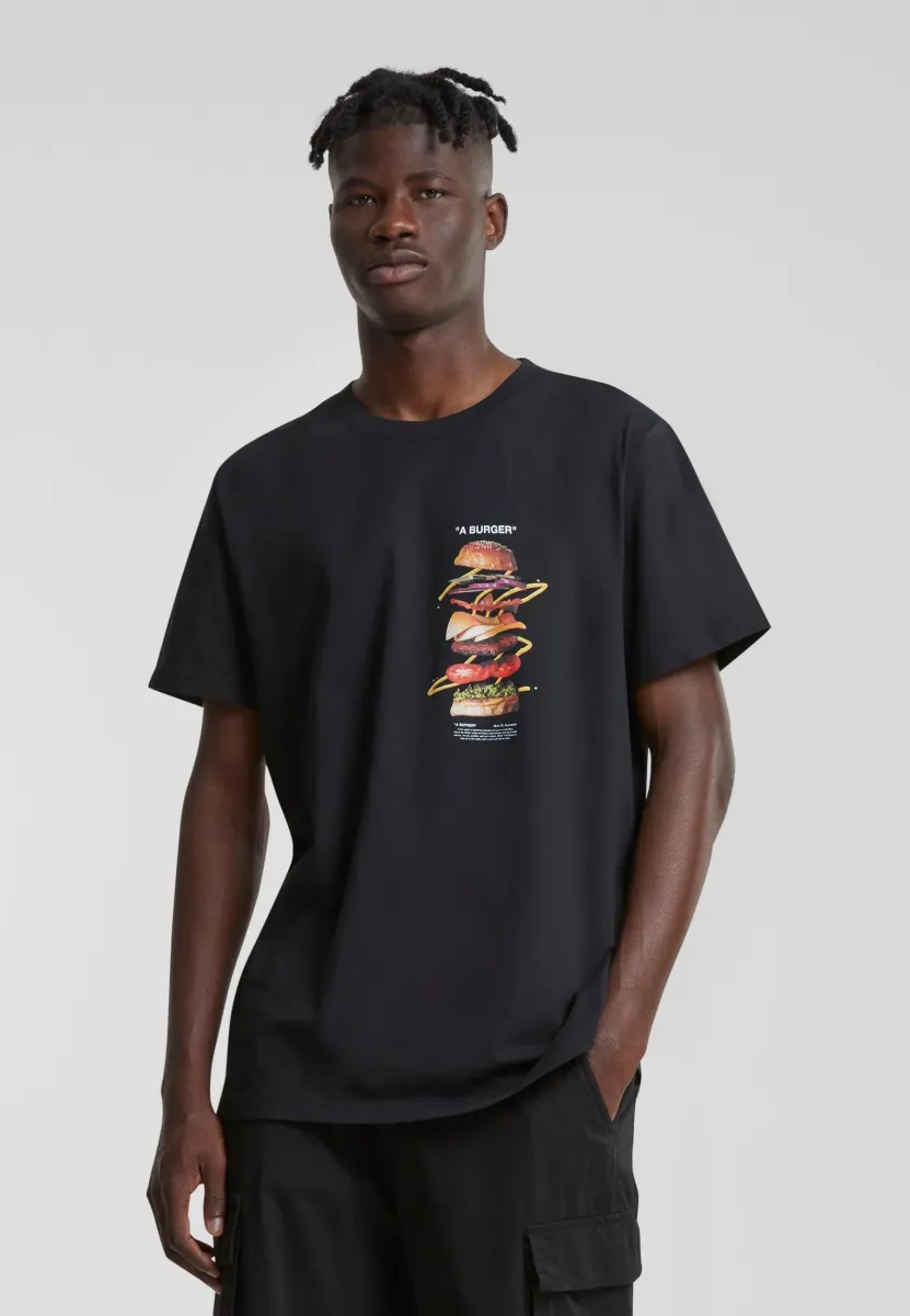 A BURGER  - T-Shirt print - black