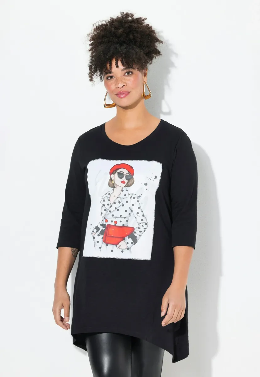 A-LINIE MODEL-MOTIV 
 - Langarmshirt - black