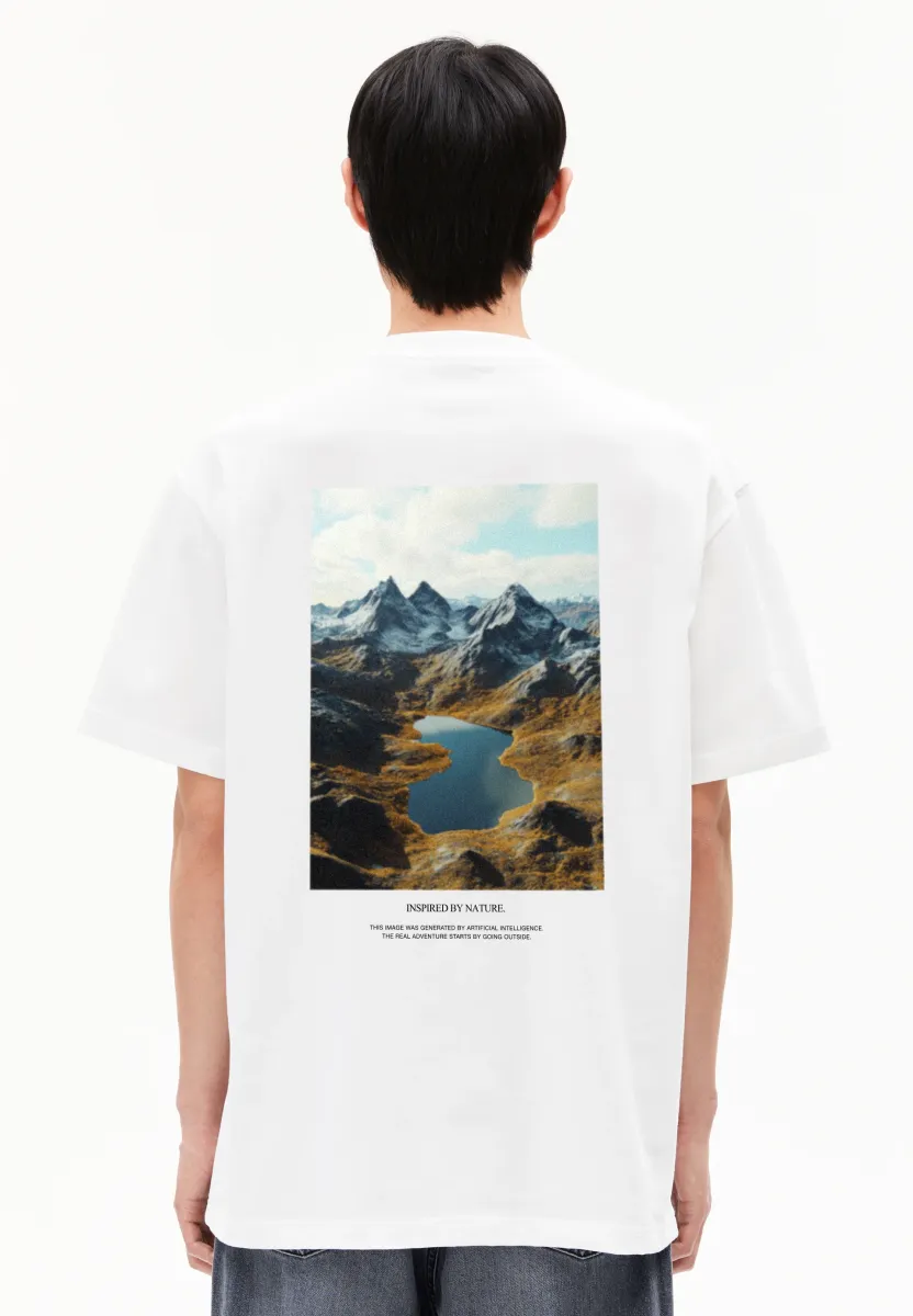 AADRU OUTSIDE - T-Shirt print - white