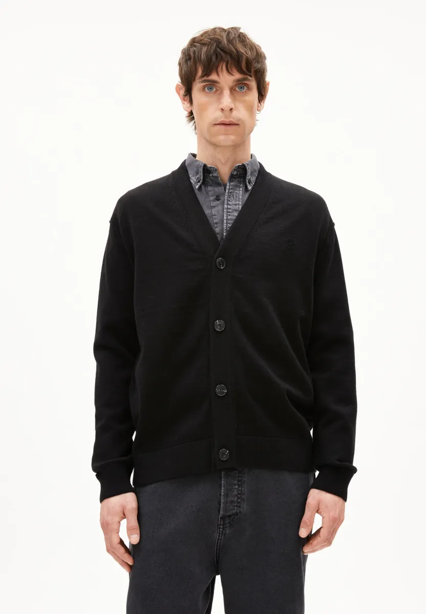 AANATOL - Strickjacke - black