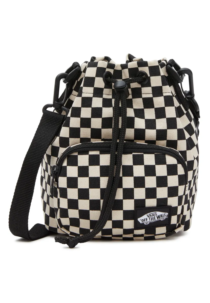 ABD BUCKET BAG - Umhängetasche - black white