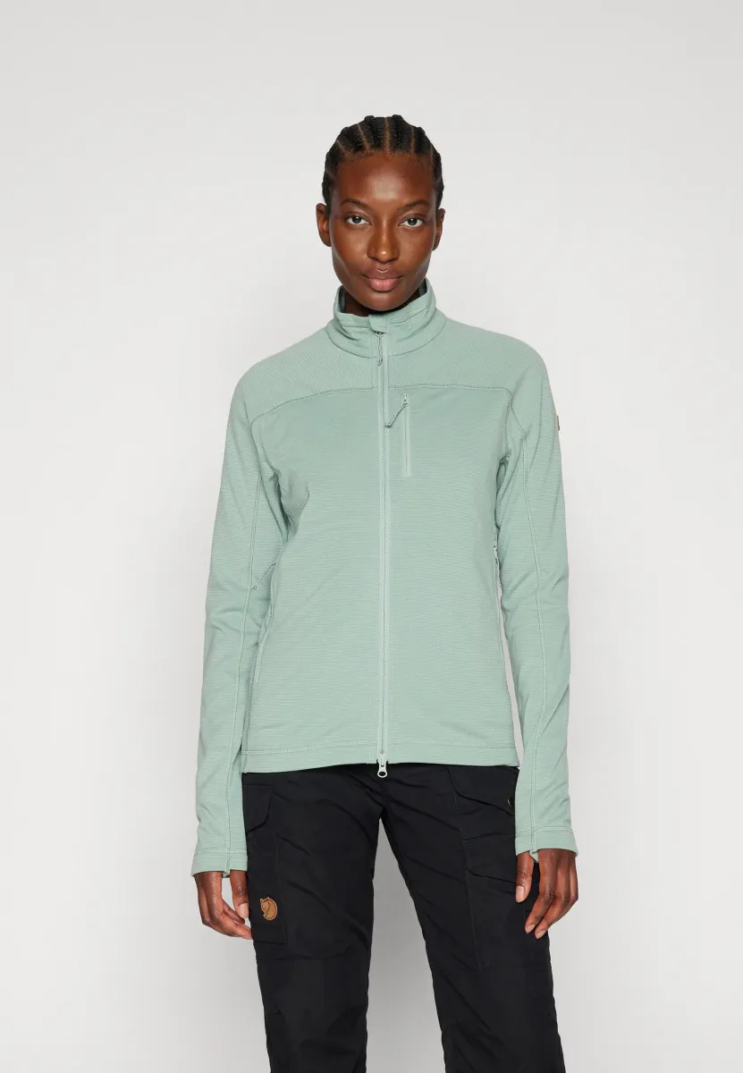 ABISKO LITE FLEECE JACKET W - Fleecejacke - misty green