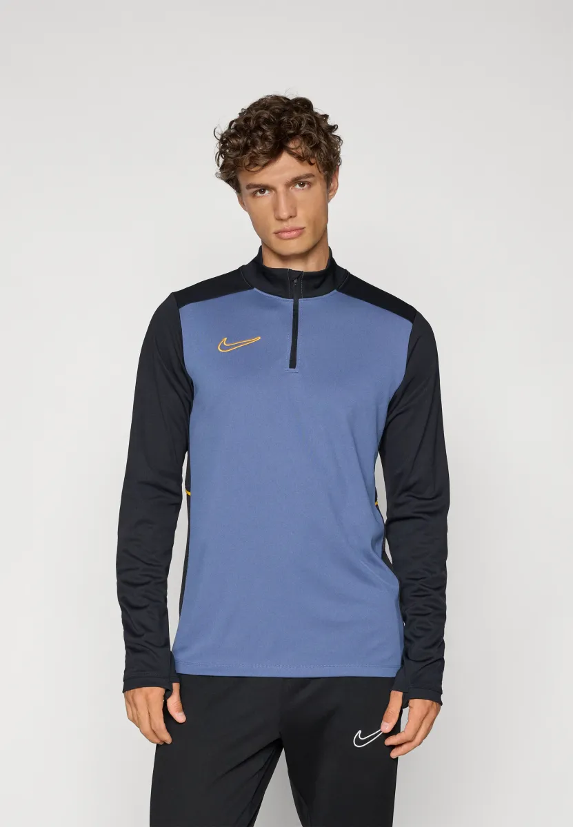 ACADEMY DRILL TOP - Langarmshirt - diffused blue/black/university gold-coloured