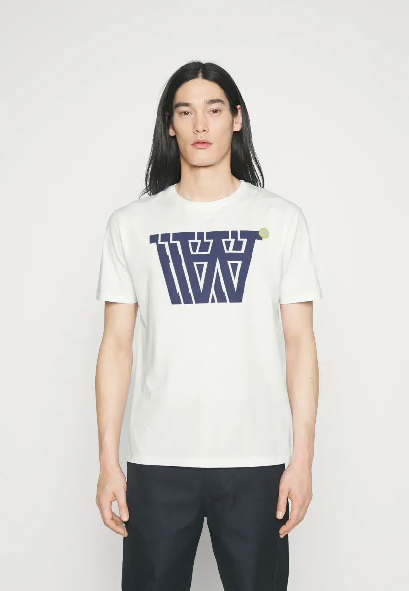ACE BADGE LOGO  - T-Shirt print - white