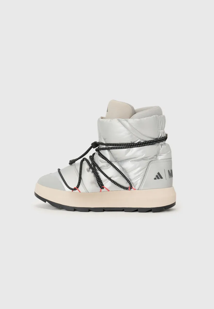 ACE UNISEX - Hikingschuh - matte silver-coloured/core black/lucid red