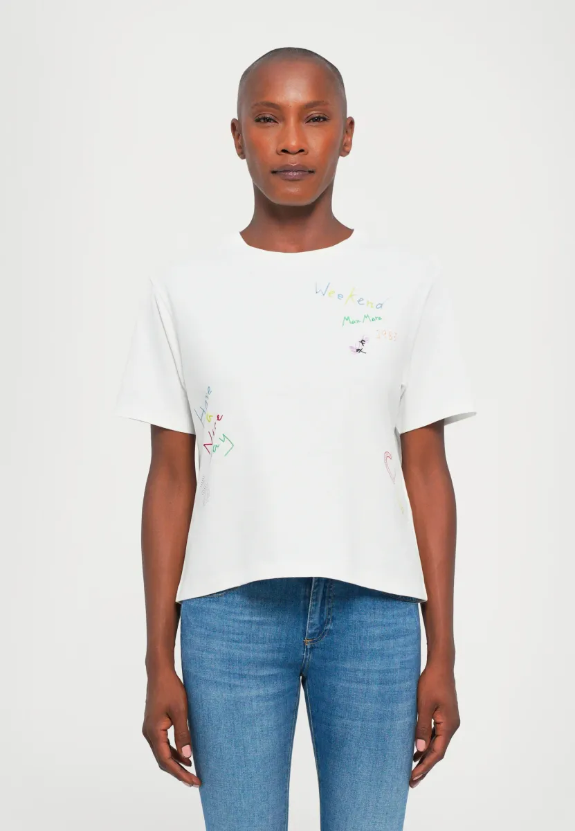 ACLINE - T-Shirt print - bianco