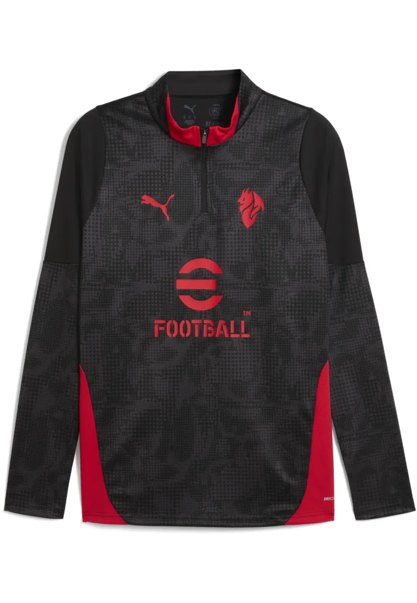 ACM TRAINING 1/4 ZIP TOP - Langarmshirt - black-for all time red