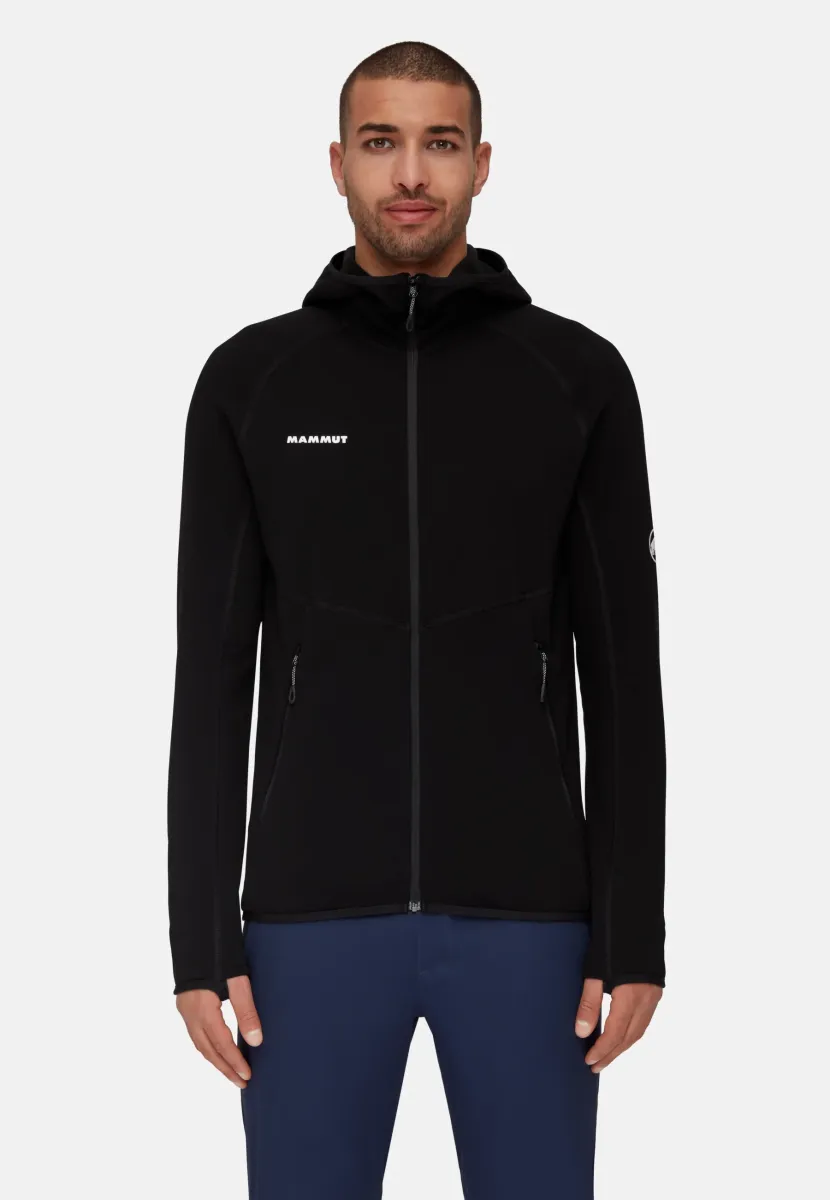ACONCAGUA HOODED - Fleecejacke - black
