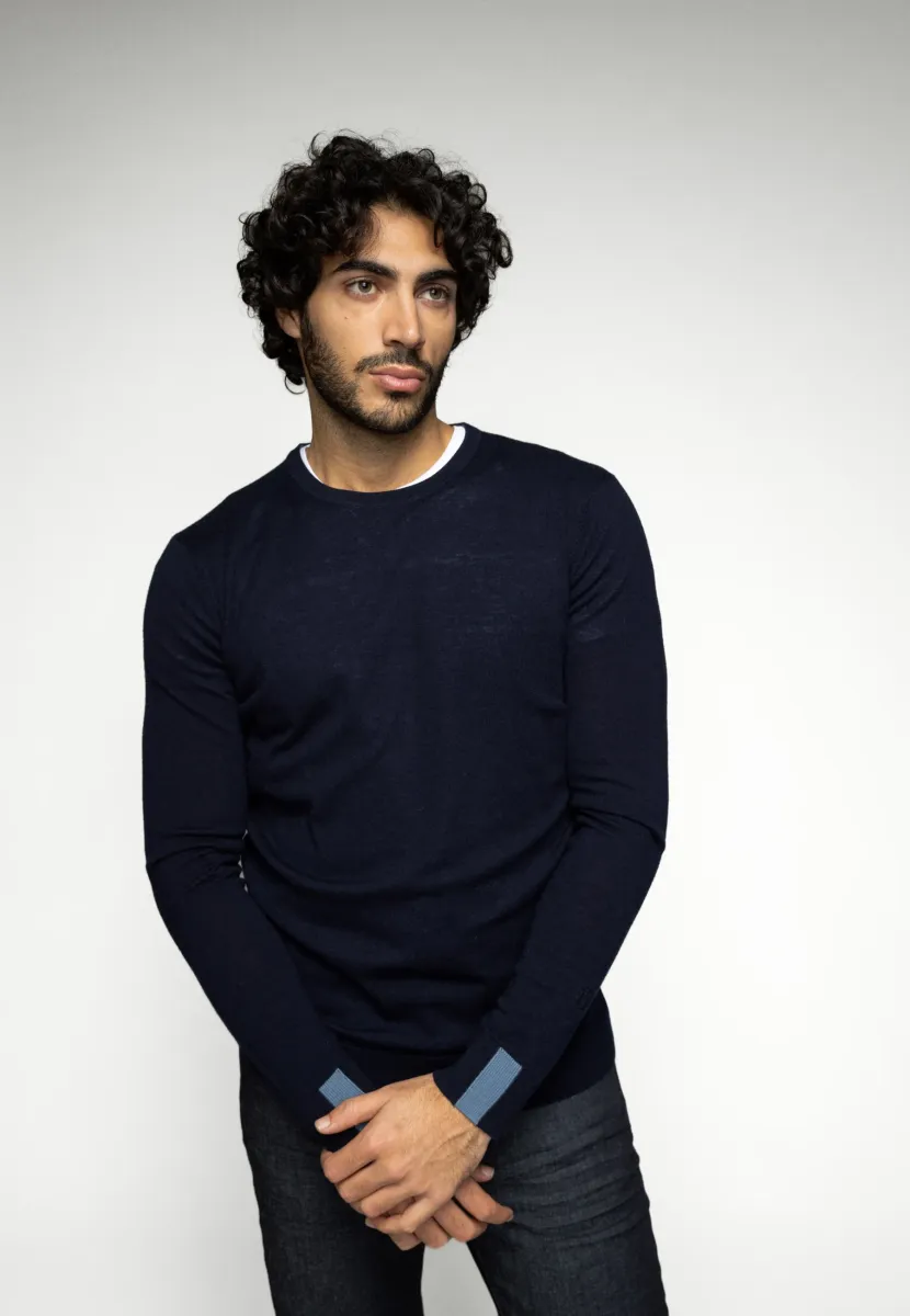 ADAM SOFT - Strickpullover - navy