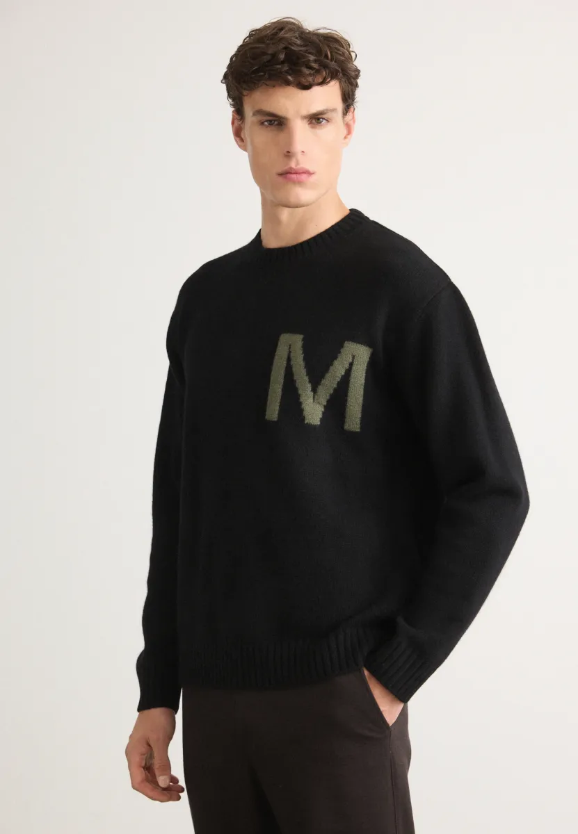 ADAM  - Strickpullover - black