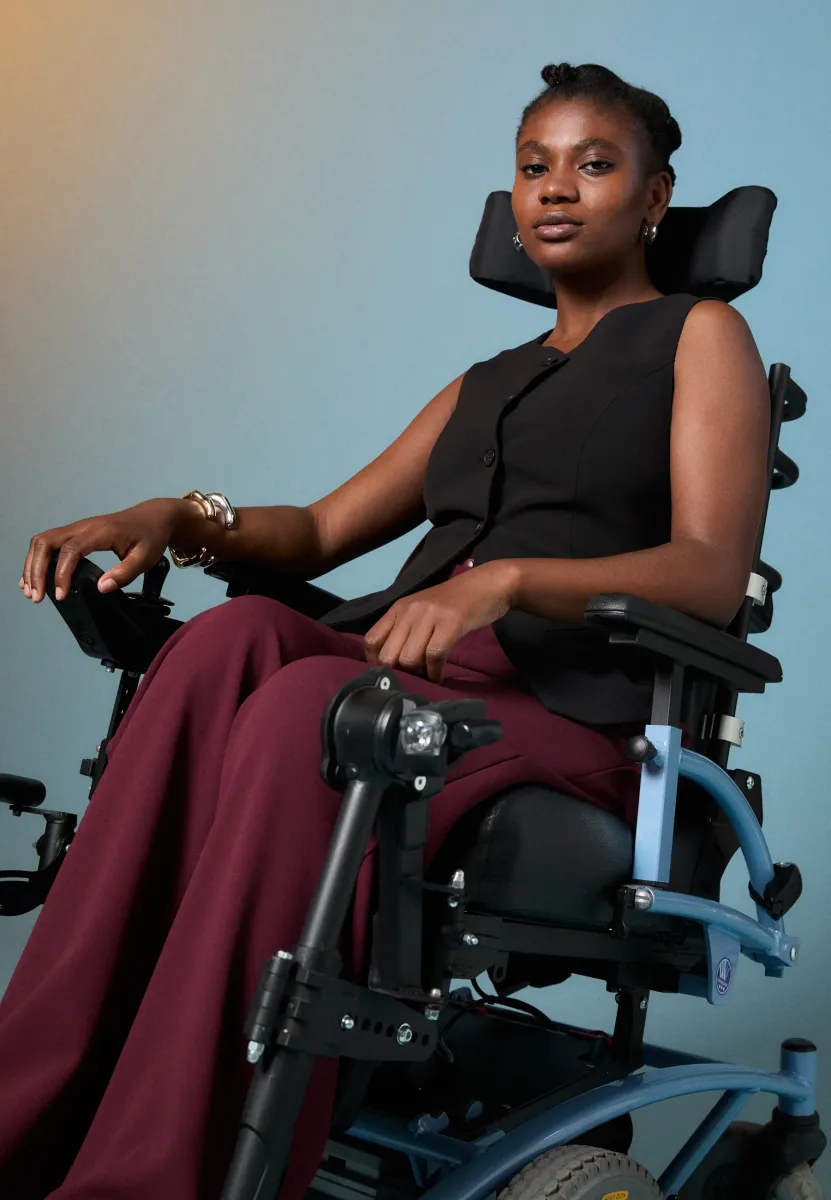 ADAPTIVE WIDE LEG PANTS - Stoffhose - bordeaux