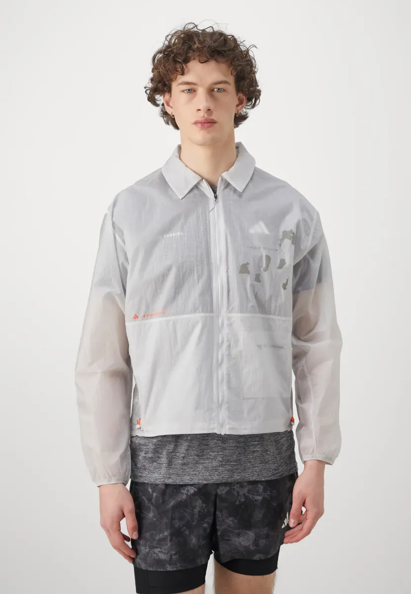 ADI365 HERMANOS KOUMORI RUNNING COACH - Laufjacke - grey one