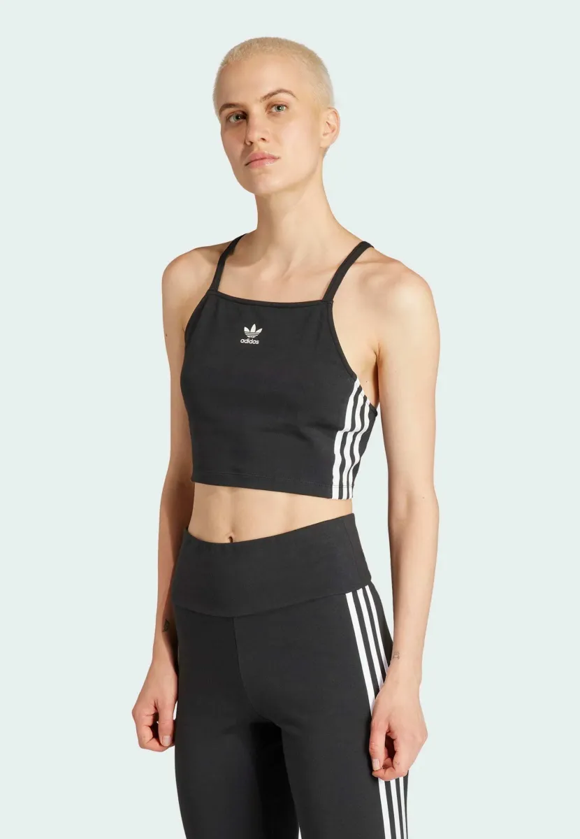 ADICOLOR 3-STRIPES CROP LONG-SLEEVE - Top - black