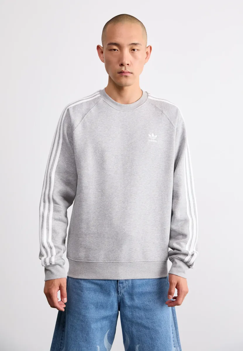 ADICOLOR CLASSICS 3-STRIPES CREW - Sweatshirt - medium grey heather